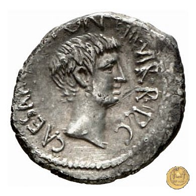 528/3 - denario M. Antonius / C. Iulius Caesar Octavianus 39 BC (Itinerante con M. Antonius)