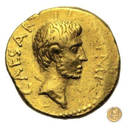 529/1 - aureo C. Iulius Caesar Octavianus / M. Antonius 39 BC (Itinerante con Octavianus)