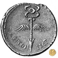 529/2 - denario C. Iulius Caesar Octavianus / M. Antonius 39 BC (Itinerante con Octavianus)