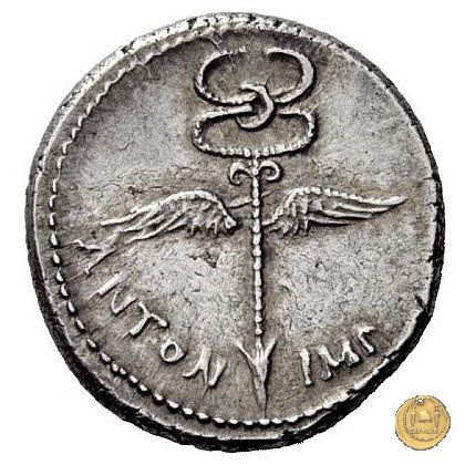 529/2 - denario C. Iulius Caesar Octavianus / M. Antonius 39 BC (Itinerante con Octavianus)