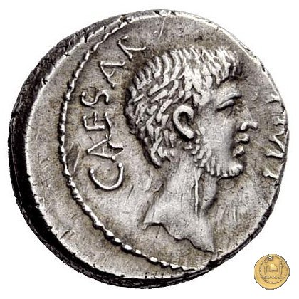 529/2 - denario C. Iulius Caesar Octavianus / M. Antonius 39 BC (Itinerante con Octavianus)