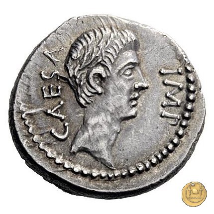 529/2 - denario C. Iulius Caesar Octavianus / M. Antonius 39 BC (Itinerante con Octavianus)