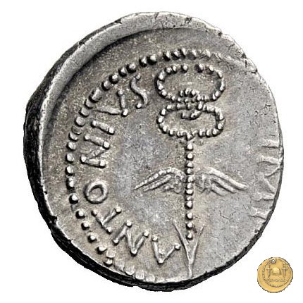 529/2 - denario C. Iulius Caesar Octavianus / M. Antonius 39 BC (Itinerante con Octavianus)