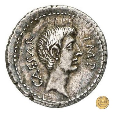 529/2 - denario C. Iulius Caesar Octavianus / M. Antonius 39 BC (Itinerante con Octavianus)