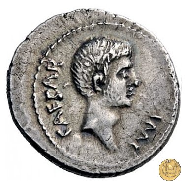 529/2 - denario C. Iulius Caesar Octavianus / M. Antonius 39 BC (Itinerante con Octavianus)