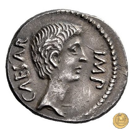 529/2 - denario C. Iulius Caesar Octavianus / M. Antonius 39 BC (Itinerante con Octavianus)