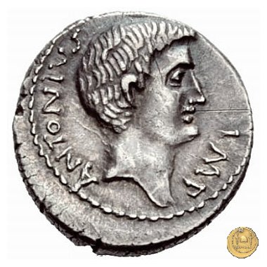 529/3 - denario M. Antonius / C. Iulius Caesar Octavianus 39 BC (Itinerante con Octavianus)