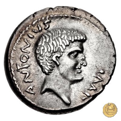 529/3 - denario M. Antonius / C. Iulius Caesar Octavianus 39 BC (Itinerante con Octavianus)