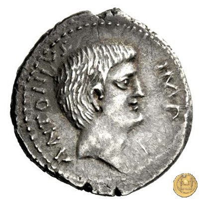 529/3 - denario M. Antonius / C. Iulius Caesar Octavianus 39 BC (Itinerante con Octavianus)