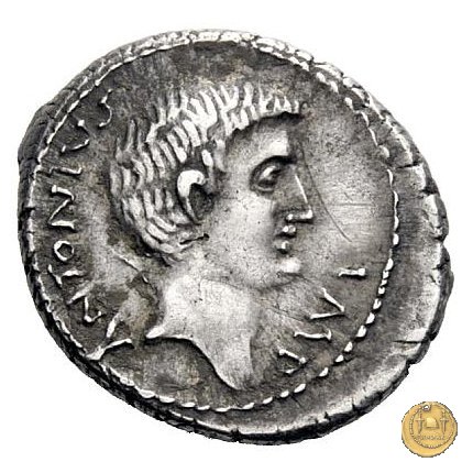 529/3 - denario M. Antonius / C. Iulius Caesar Octavianus 39 BC (Itinerante con Octavianus)