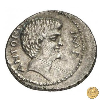529/3 - denario M. Antonius / C. Iulius Caesar Octavianus 39 BC (Itinerante con Octavianus)