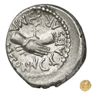 529/4 - quinario C. Iulius Caesar Octavianus / M. Antonius 39 BC (Itinerante con Octavianus)