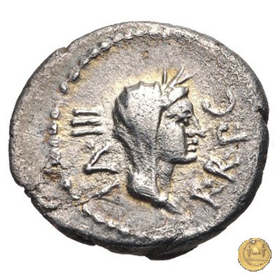 529/4 - quinario C. Iulius Caesar Octavianus / M. Antonius 39 BC (Itinerante con Octavianus)