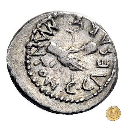 529/4 - quinario C. Iulius Caesar Octavianus / M. Antonius 39 BC (Itinerante con Octavianus)