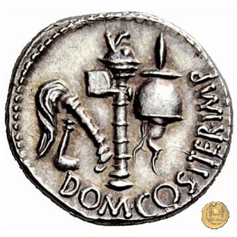 532/1 - denario Cn. Domitius M.f.M.n. Calvinus 39 BC (Osca)