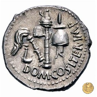 532/1 - denario Cn. Domitius M.f.M.n. Calvinus 39 BC (Osca)