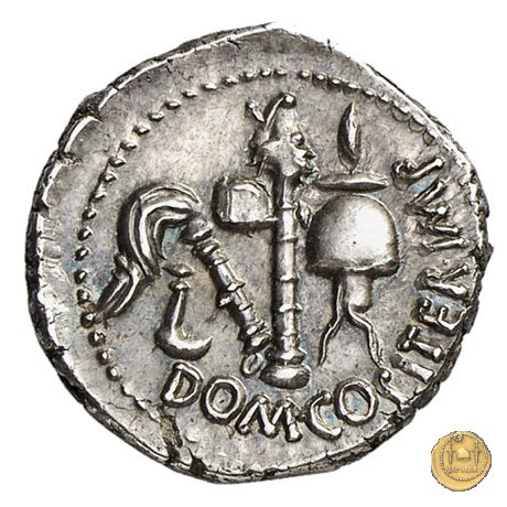 532/1 - denario Cn. Domitius M.f.M.n. Calvinus 39 BC (Osca)