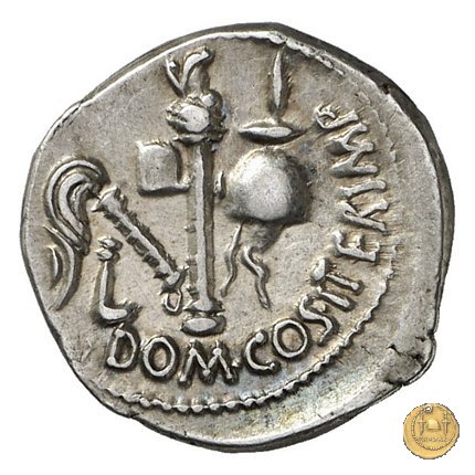 532/1 - denario Cn. Domitius M.f.M.n. Calvinus 39 BC (Osca)