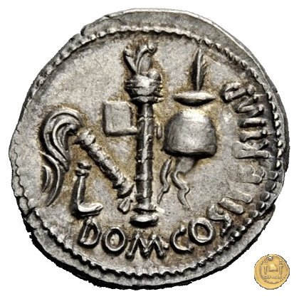 532/1 - denario Cn. Domitius M.f.M.n. Calvinus 39 BC (Osca)