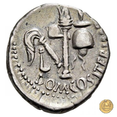 532/1 - denario Cn. Domitius M.f.M.n. Calvinus 39 BC (Osca)