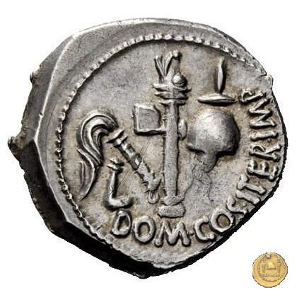 532/1 - denario Cn. Domitius M.f.M.n. Calvinus 39 BC (Osca)