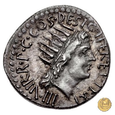 533/2 - denario M. Antonius 38 BC (Itinerante con M. Antonius)