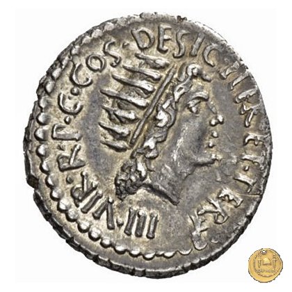 533/2 - denario M. Antonius 38 BC (Itinerante con M. Antonius)