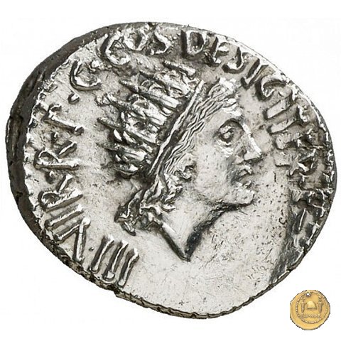 533/2 - denario M. Antonius 38 BC (Itinerante con M. Antonius)