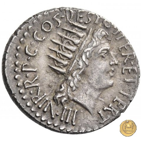 533/2 - denario M. Antonius 38 BC (Itinerante con M. Antonius)