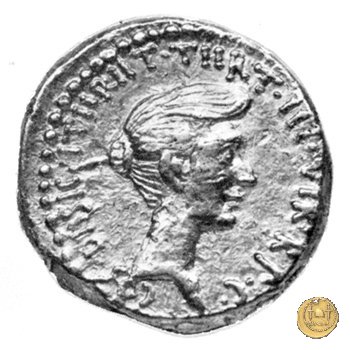 533/3 - aureo M. Antonius / Octavia 38 BC (Itinerante con M. Antonius)