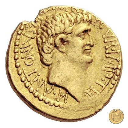 533/3 - aureo M. Antonius / Octavia 38 BC (Itinerante con M. Antonius)