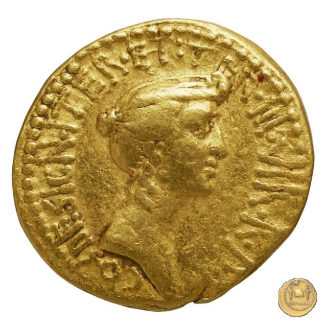 533/3 - aureo M. Antonius / Octavia 38 BC (Itinerante con M. Antonius)