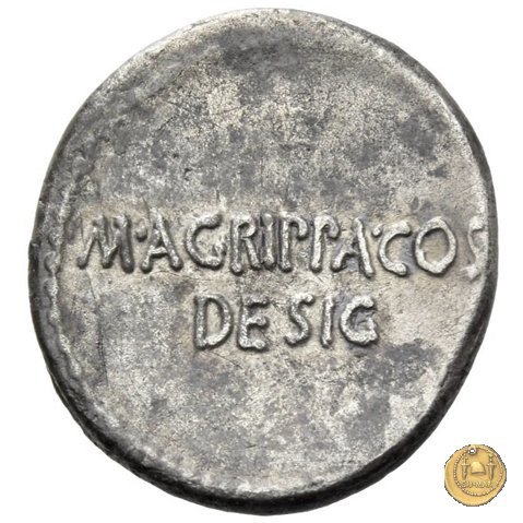 534/2 - denario C. Iulius Caesar Octavianus / M. Vipsanius Agrippa 38 BC (Itinerante con Octavianus)