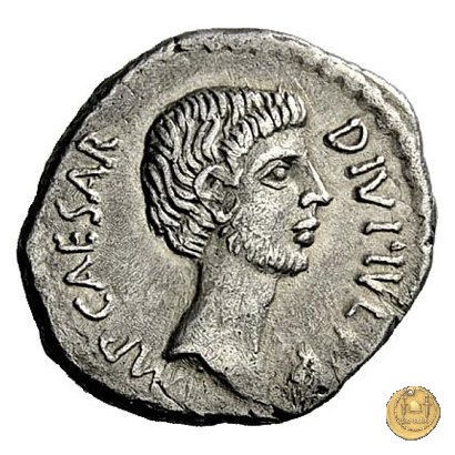 534/3 - denario C. Iulius Caesar Octavianus / M. Vipsanius Agrippa 38 BC (Itinerante con Octavianus)