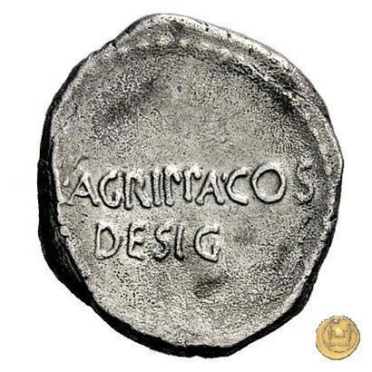 534/3 - denario C. Iulius Caesar Octavianus / M. Vipsanius Agrippa 38 BC (Itinerante con Octavianus)