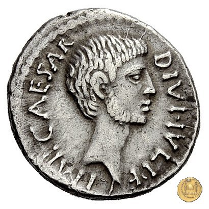 534/3 - denario C. Iulius Caesar Octavianus / M. Vipsanius Agrippa 38 BC (Itinerante con Octavianus)