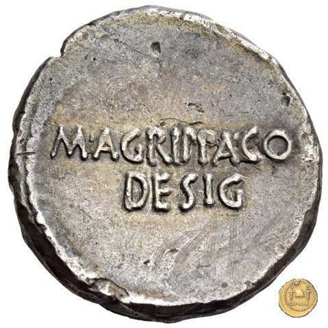 534/3 - denario C. Iulius Caesar Octavianus / M. Vipsanius Agrippa 38 a.C. (Itinerante con Octavianus)