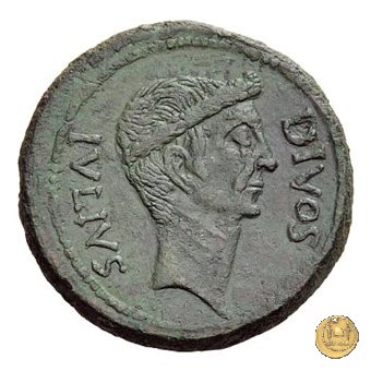 535/1 - bronzo C. Iulius Caesar Octavianus 38 BC (Italia)