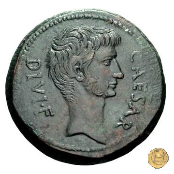 535/1 - bronzo C. Iulius Caesar Octavianus 38 BC (Italia)