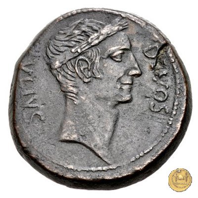 535/1 - bronzo C. Iulius Caesar Octavianus 38 BC (Italia)