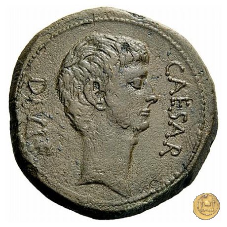 535/1 - bronzo C. Iulius Caesar Octavianus 38 BC (Italia)