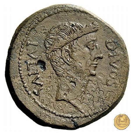 535/1 - bronzo C. Iulius Caesar Octavianus 38 BC (Italia)