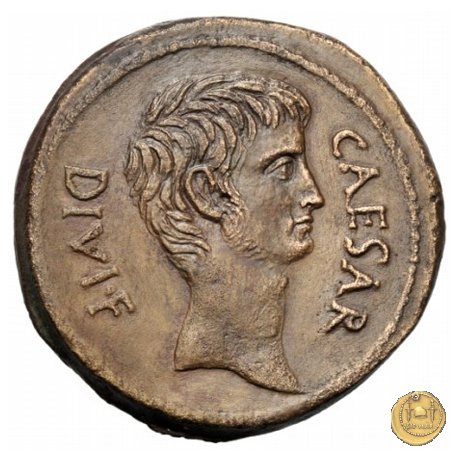 535/1 - bronzo C. Iulius Caesar Octavianus 38 BC (Italia)