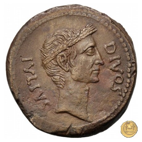 535/1 - bronzo C. Iulius Caesar Octavianus 38 BC (Italia)