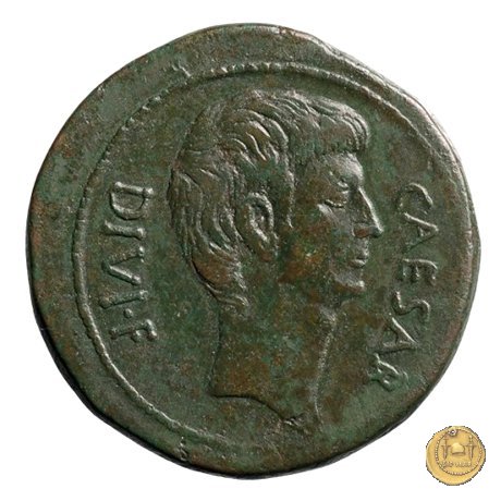 535/1 - bronzo C. Iulius Caesar Octavianus 38 BC (Italia)