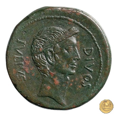 535/1 - bronzo C. Iulius Caesar Octavianus 38 BC (Italia)