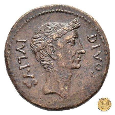 535/1 - bronzo C. Iulius Caesar Octavianus 38 BC (Italia)