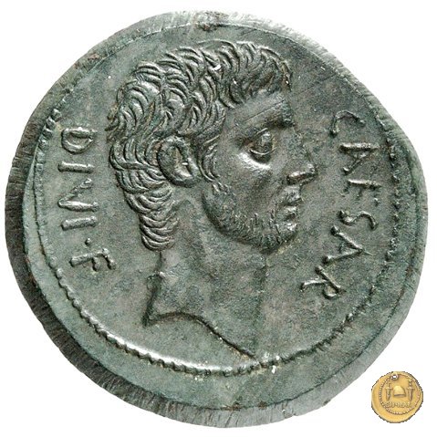 535/1 - bronzo C. Iulius Caesar Octavianus 38 BC (Italia)