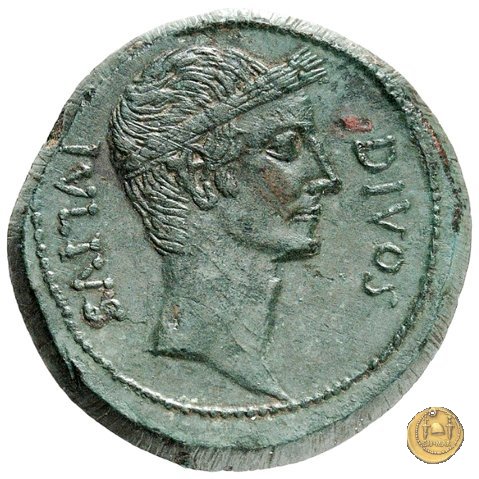 535/1 - bronzo C. Iulius Caesar Octavianus 38 BC (Italia)