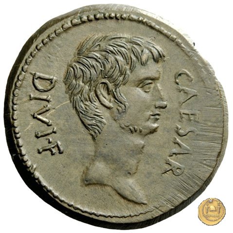 535/1 - bronzo C. Iulius Caesar Octavianus 38 BC (Italia)